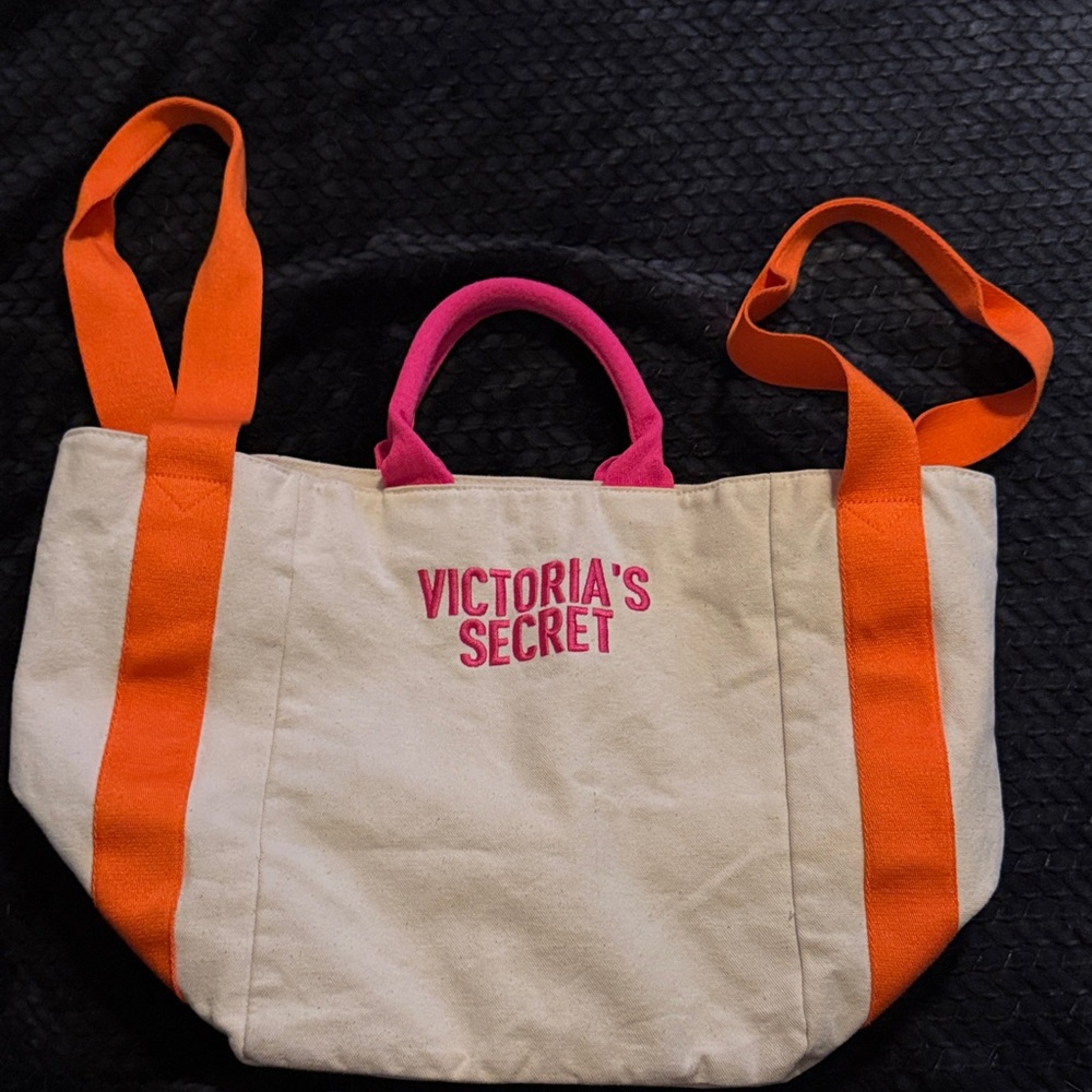 Victoria's Secret Tote with Orange and Pink Accents